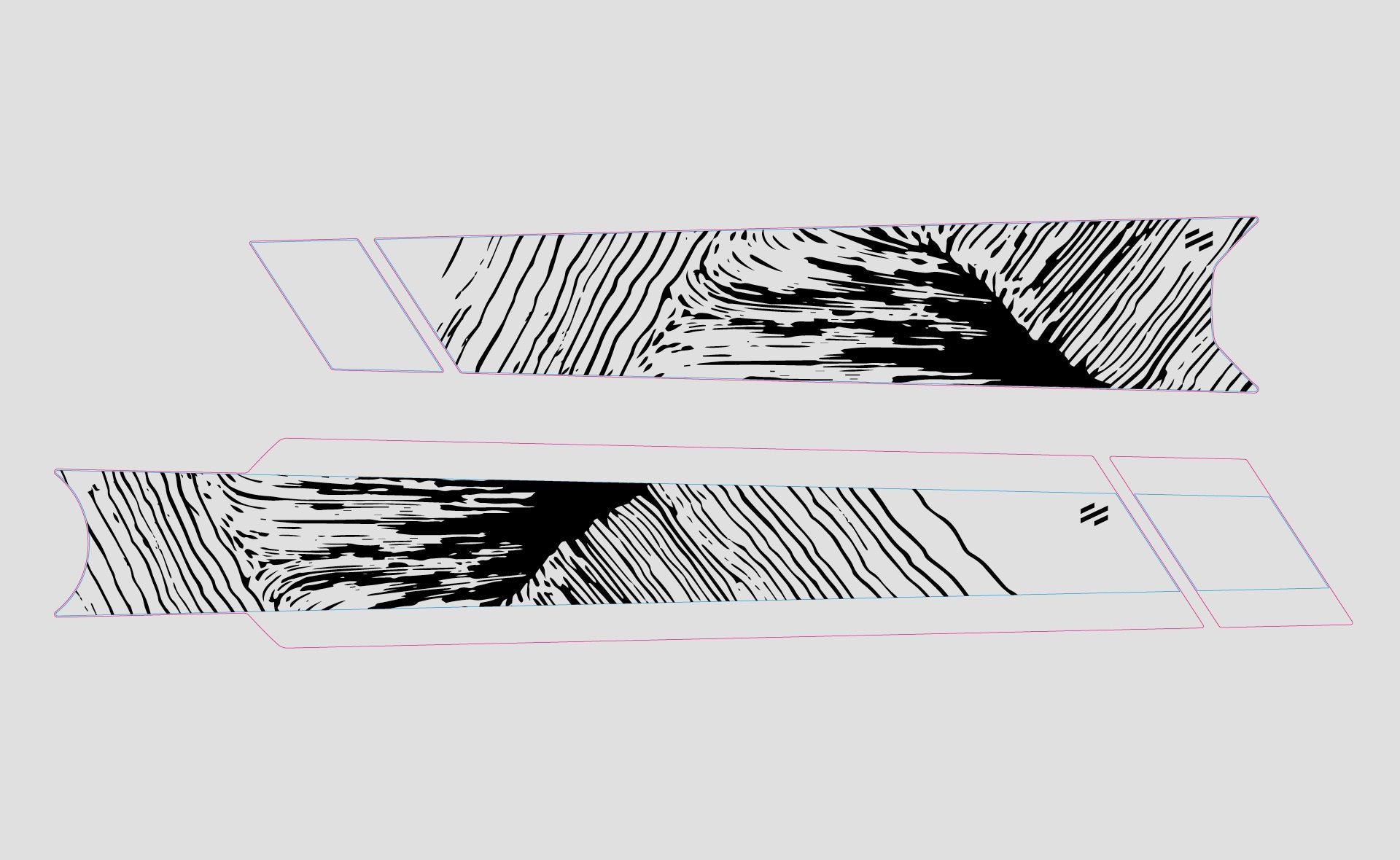 SCOR Spare Parts | Sticker Kit 4060 by Slicy CASCADE BLACK